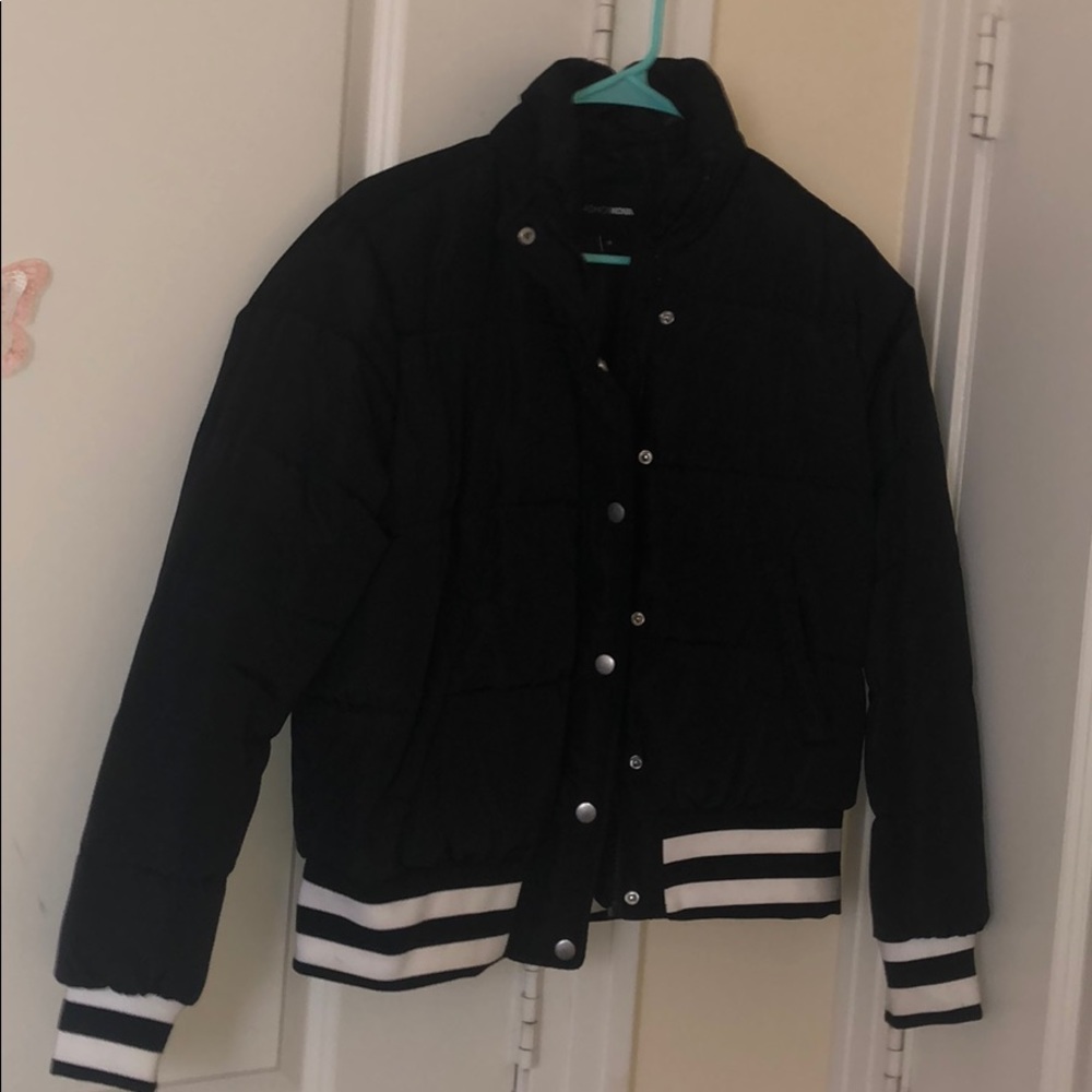 Black Bomber Coat